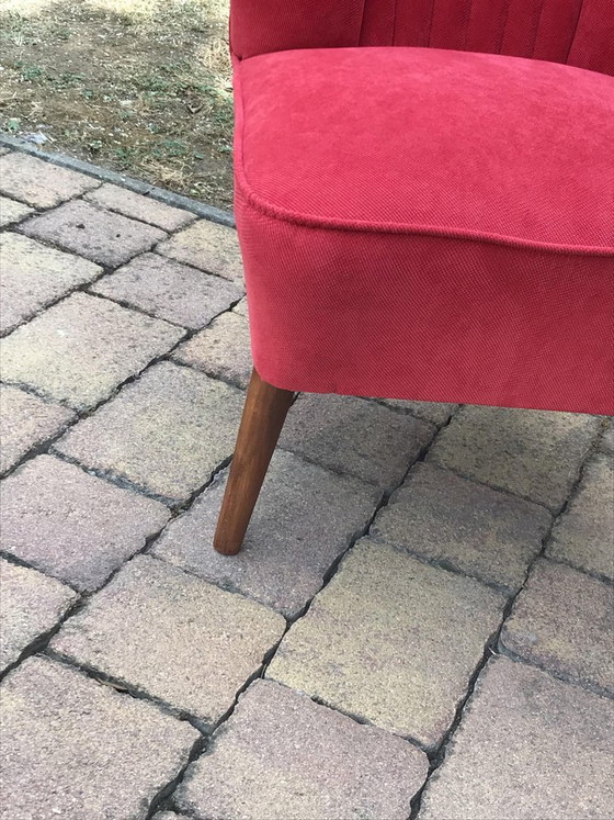 Fauteuil Cocktail Rouge, années 1950 (photo 5 of 6)
