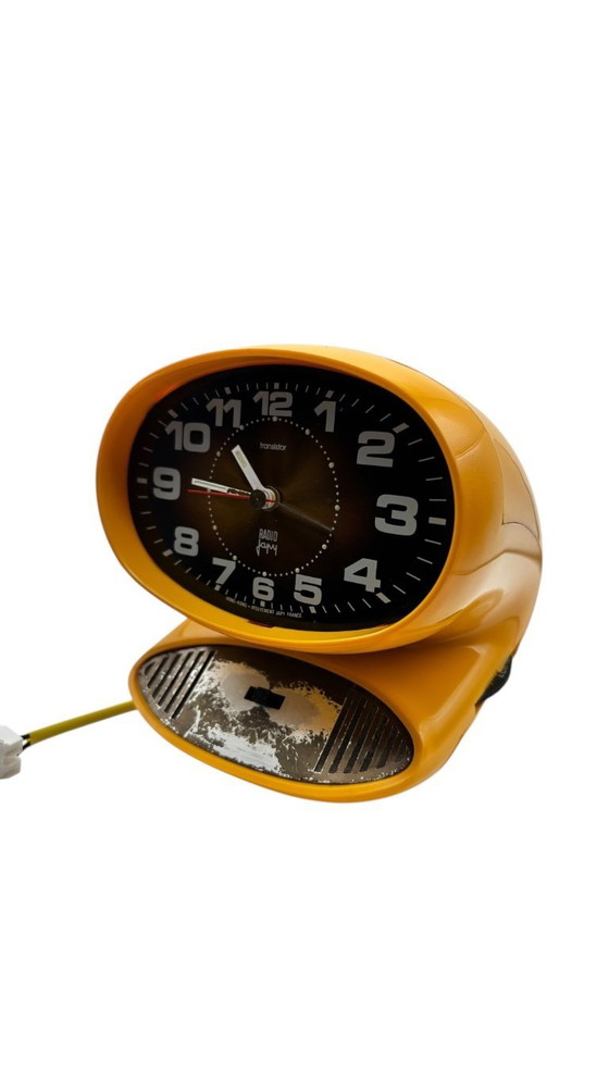 Image 1 of Radiosveglia AM Japy degli anni '70, alimentata tramite USB, modello Space Age