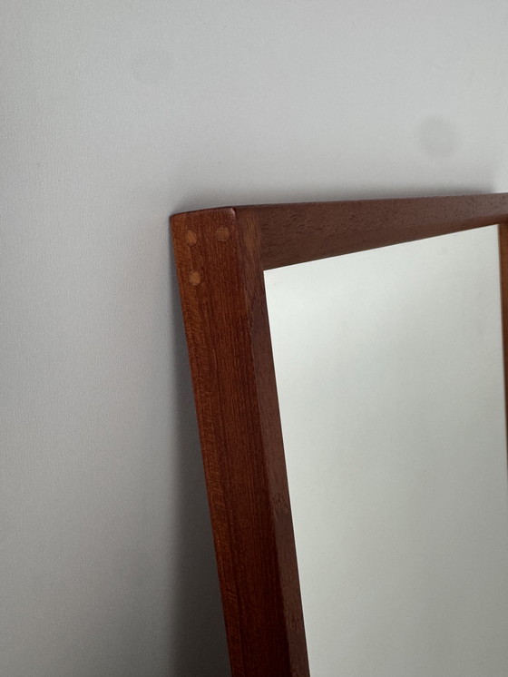 Image 1 of Aksel Kjersgaard Model 145 Teak spiegel – Deens vakmanschap uit het midden van de eeuw
