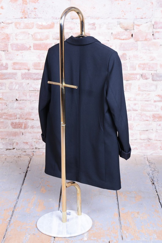 Servomuto originale Mid-Century, Ottone, Marmo, Francia, anni '60 – Appendiabiti (photo 6 of 7)