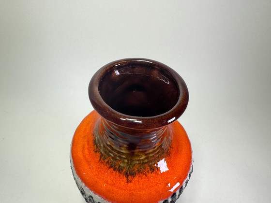 Scheurich Vase 7901-25, Fat Lava, Aubergine/Orange, West Germany 1970s – Scheurich W-Germany, Ceramic (photo 4 of 6)