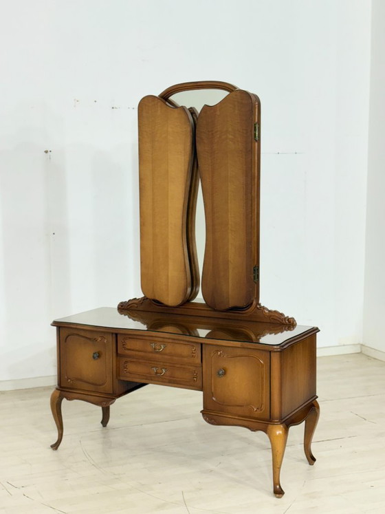 Image 1 of Chippendale kaptafel / vintage ladekast / dressoir / kaptafel / slaapkamerkast