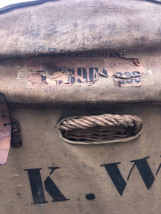 Image 1 of Baule e cassapanca in rattan e vimini, Militaria, collezione militare francese