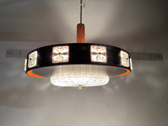 Image 1 of Lámpara colgante OVNI de estilo espacial de mediados de siglo XX (años 60)