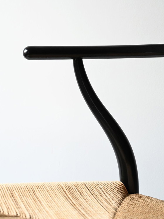 Image 1 of Set van 6 CH24 stoelen van Hans Wegner