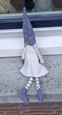 Muñeca de Navidad decorativa hecha a mano.🌲