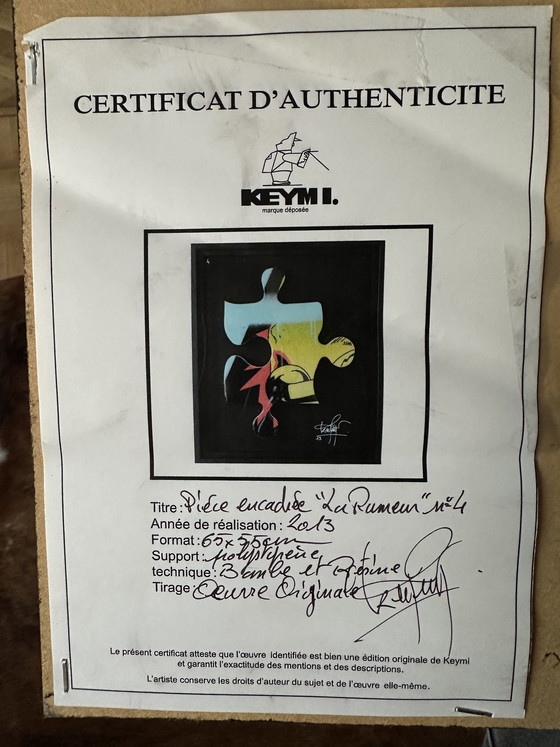 Image 1 of An exceptional original artwork by the renowned French urban artist Keymi.