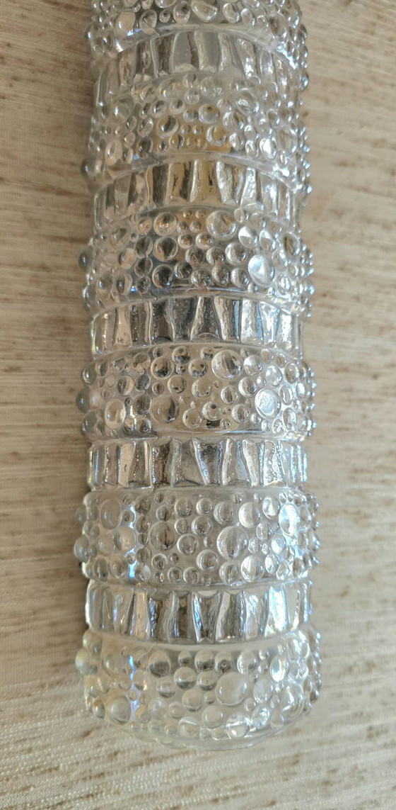 Image 1 of Par de apliques de pared de cristal con burbujas, Limburgo, Alemania, 1960/70