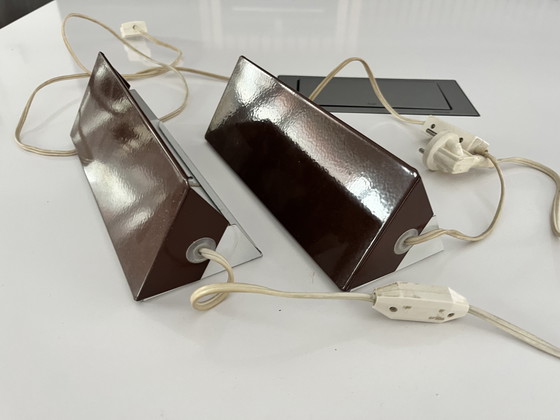 Image 1 of Ensemble de 2 lampes de chevet vintage wandlampjes 