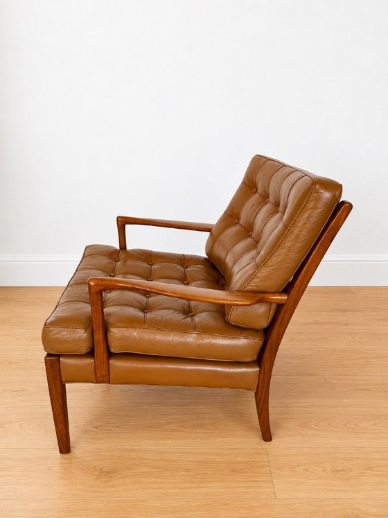 Arne Norell Sessel Modell „Löven“, 1960er Jahre – Leather (photo 4 of 9)