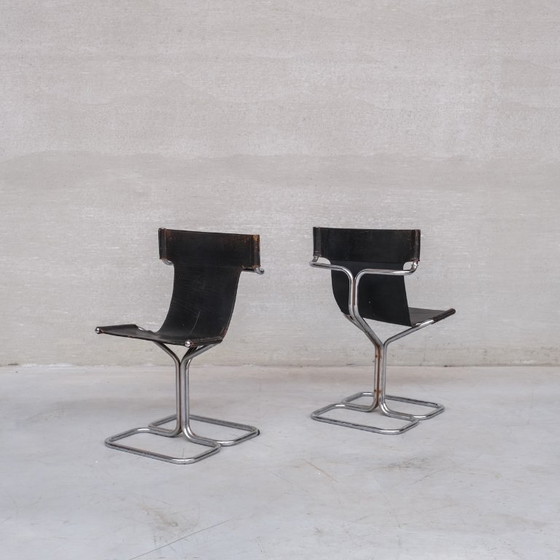 Image 1 of Mid-Century Set of 4 'Topos' Dining Chairs by Gruppo Dam for Busnelli
