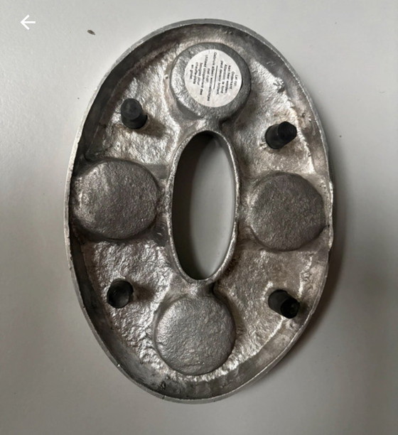 Image 1 of Bellissimo portacandele vintage in alluminio