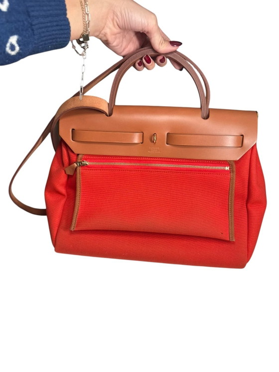 Image 1 of Hermès Herbag 30 tas