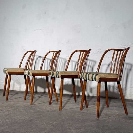 Set van 4 Jitona eetkamerstoelen, jaren 60 – Textile (photo 11 of 12)