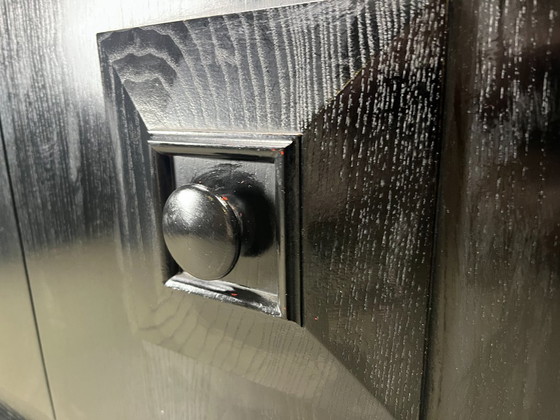 Image 1 of Black brutalist bar cabinet, 1970s