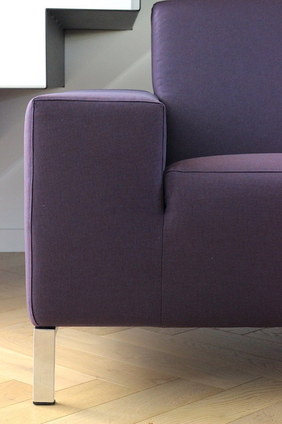Image 1 of Gelderland 6511 3-seater purple + ottoman
