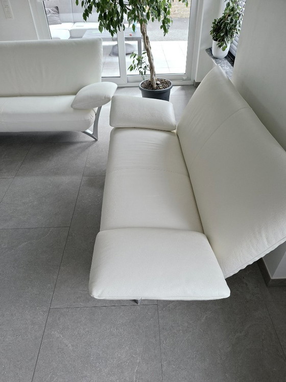 Image 1 of Rolf Benz 2-Sitzer + 3-Sitzer Lederausstattung, aufgearbeitet