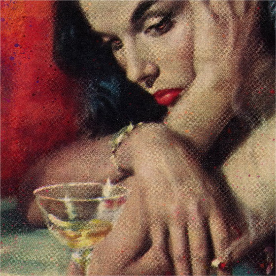 Image 1 of Citation de Frida Kahlo "..Mon chagrin sait nager.." - Affiche d'art 50 x 70 cm