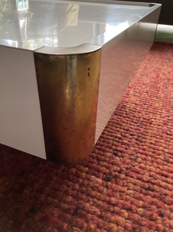 Couchtisch, Couchtische, Holz, Messing, Gold (Foto 5 von 11)