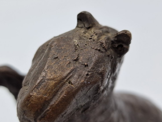 Image 1 of Kleine Bronzeskulptur eines Pferdes, Arthur Spronken?