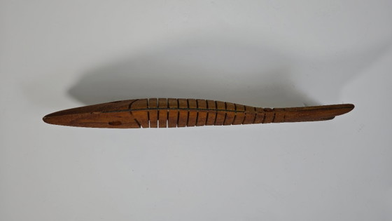 Image 1 of Hand-Carved Wooden Fish – Indonesian