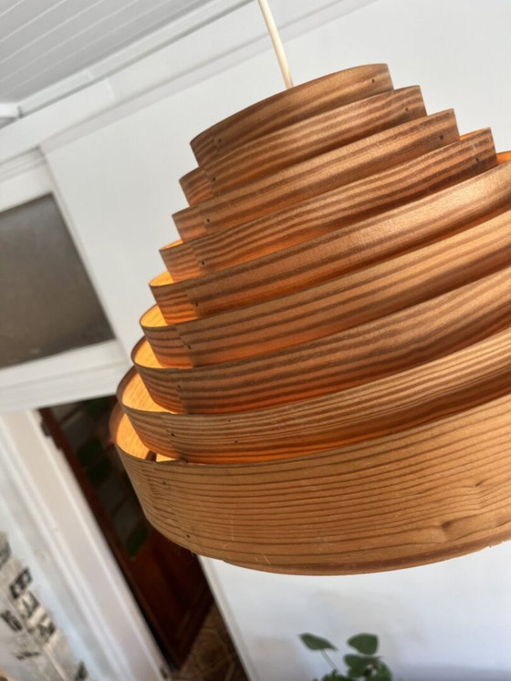 Pine Hanging Lamp, Hans-Agne Jakobssen – Pendant lamps, Wood (photo 12 of 13)