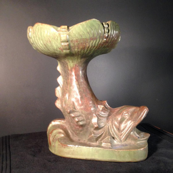 Art Deco Fisch-Obstschale aus Bouffioulx-Sandstein von Roger Guérin, 1925 – Geschirr (photo 2 of 13)