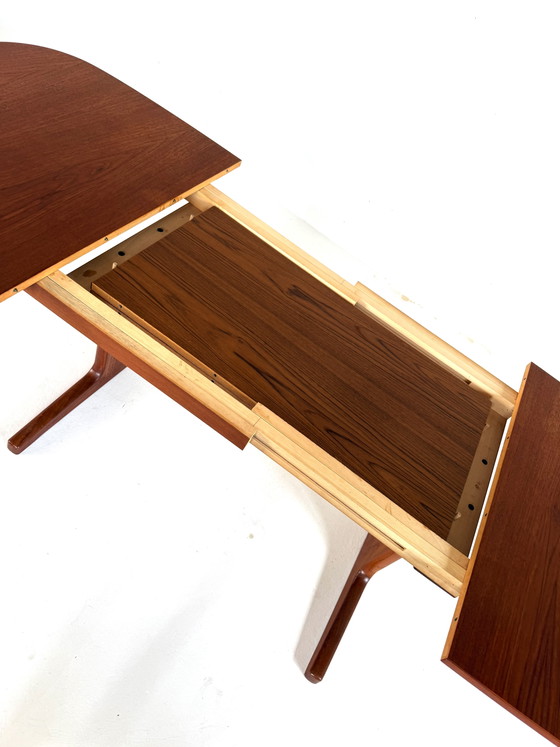 Vintage XL verlengbare Deense teakhouten eettafel ‘60 – Tavoli da pranzo, Wood (photo 6 of 15)