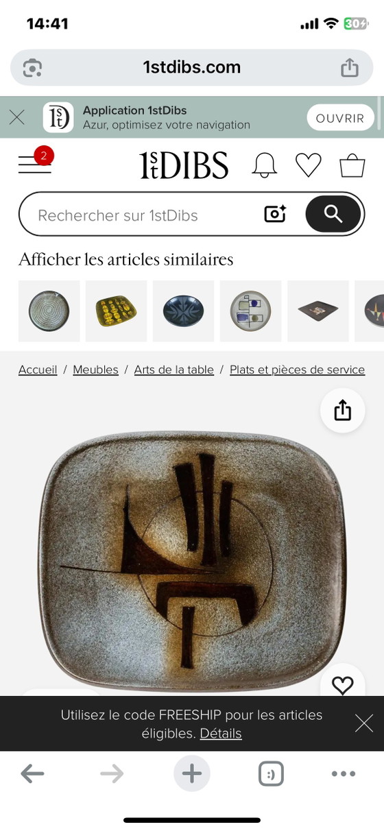 Collection : Céramique Moderniste Abstraite et Géométrique – 1950 – ND du Bec, Décorations murales, Ceramic (photo 16 of 16)