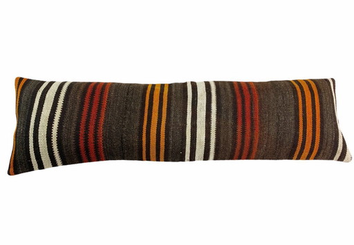 Housse de coussin unique en kilim et tapis – 120 x 40 cm