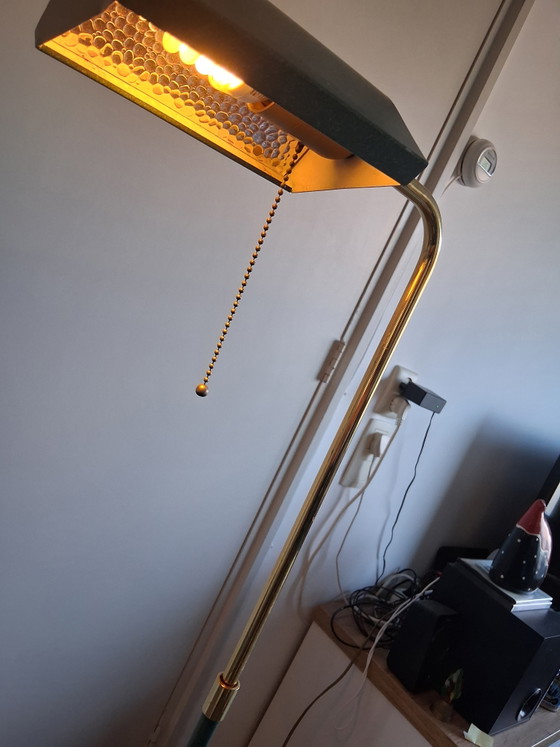 Image 1 of Vintage jaren 50 leeslamp,in hoogte verstelbaar ,90cm tot 127cm