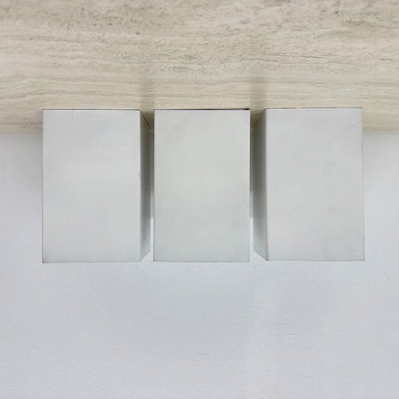 Image 1 of Set of 3 vintage Raak wall / ceiling lamps minimalist design , 1970s