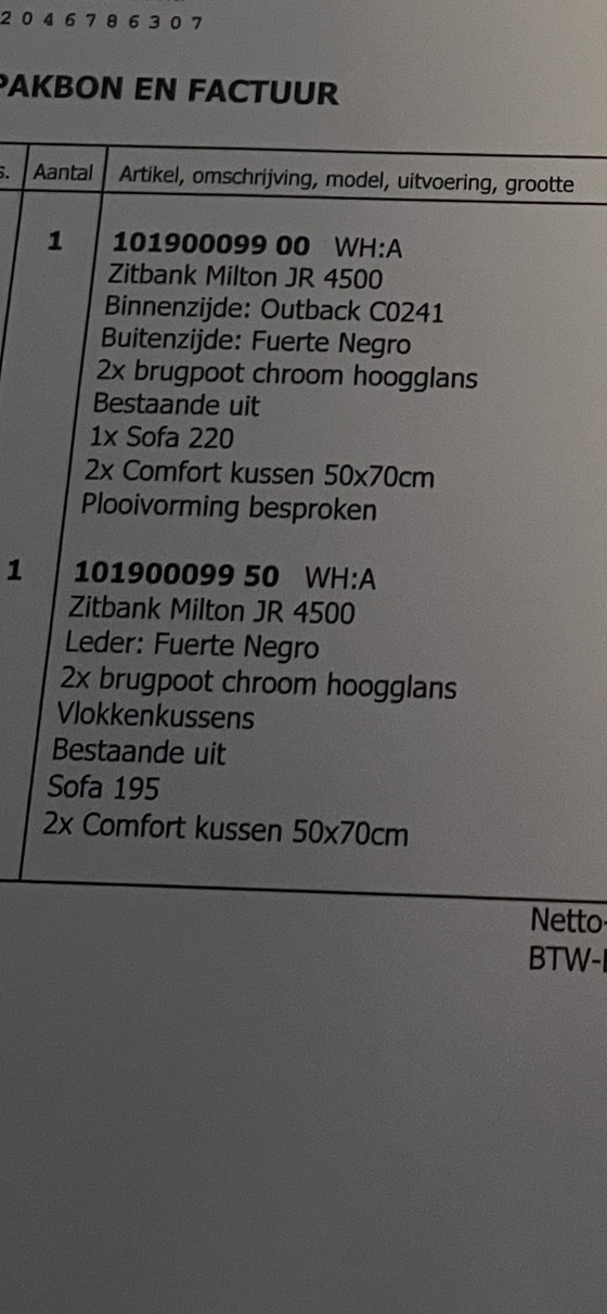 Image 1 of 2x Zitbank Milton JR