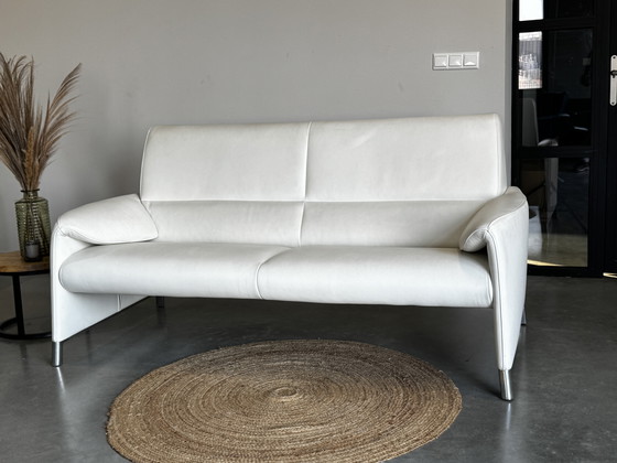 Image 1 of Leolux Felizia Design Sofa – White Leather – 185cm