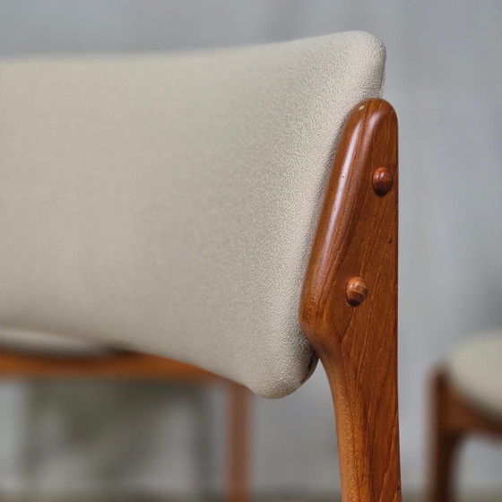 Image 1 of 4x Erik Buch model 49 dining chair, Vintage Danish teak 60's