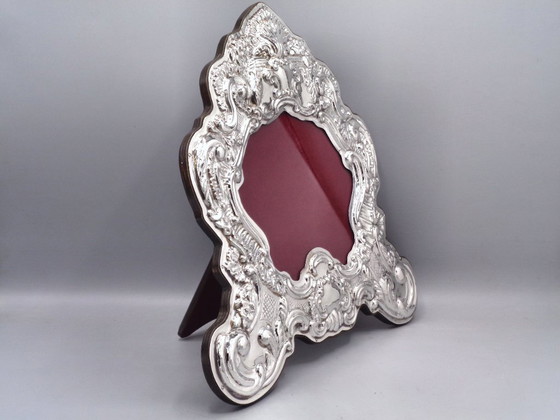 Image 1 of "Cartagloria" lijst/spiegel van 925 zilver, 30x30 cm