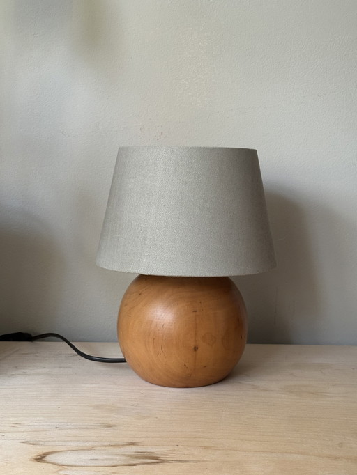 Lámpara danesa vintage de madera