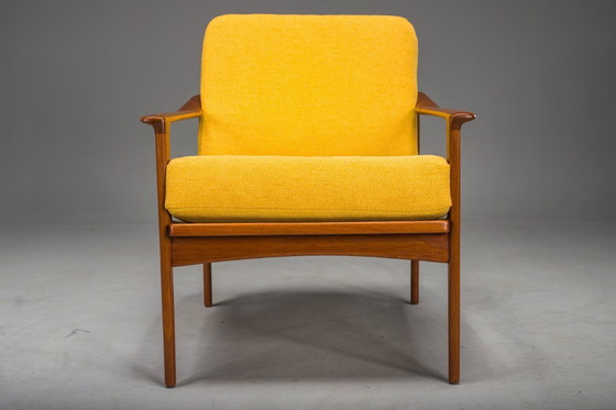 Image 1 of Dänischer Loungesessel aus Teakholz, Mid Century, Ib Kofod-Larsen, 1960er Jahre