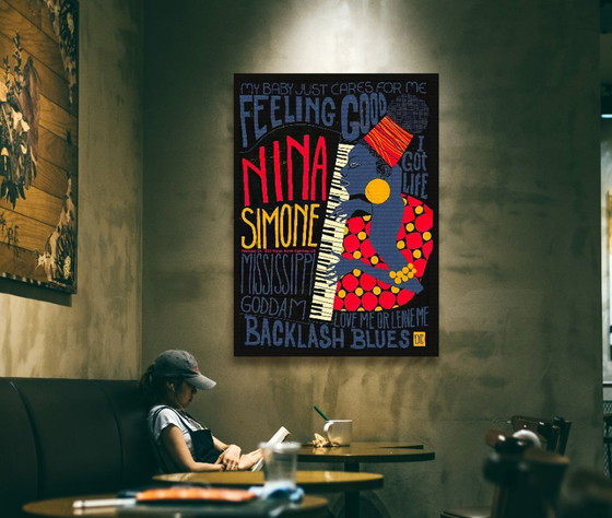 Image 1 of Nina Simone, one of the greatest Divas in the history of Jazz - Poster 70 x 100 cm