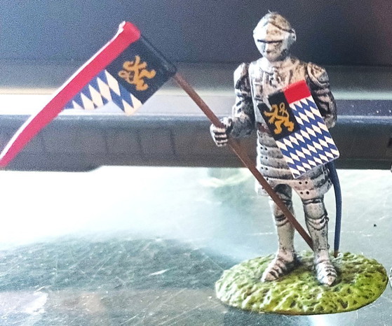 Image 1 of Set di 4 soldatini in piombo "Guerrieri del Medioevo" di Del Prado, scala 1/32