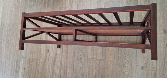 Salontafel Raffles Stijl, Antiek Look, Izgs. Met Glasplaat En 2 Lades – Wood (photo 10 of 13)
