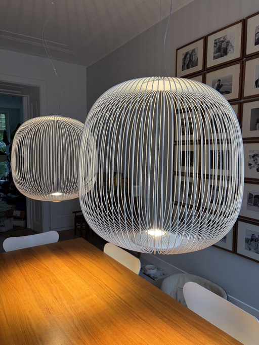 Foscarini-Speichen 2, original zwei Lichter, zwei Lichter