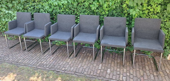 6 chaises de salle à manger Artifort – Metal, Wool (photo 7 of 9)