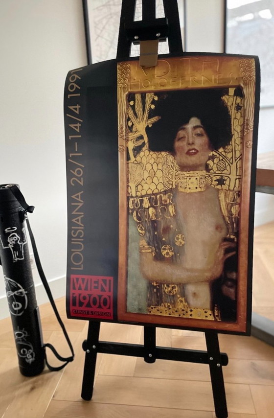 Image 1 of Gustav Klimt (1862-1918), Judith I, 1901, Österreichische Galerie Wien, exhibition poster, Vienna 1900 - Art and Design in 1991,