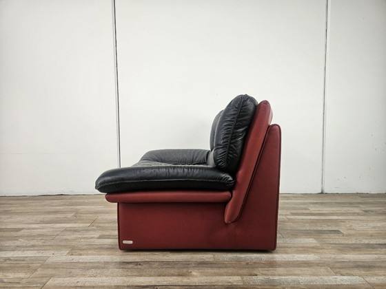 Poltrona in pelle rossa e nera di Nicoletti Salotti – Poltrone (photo 5 of 17)