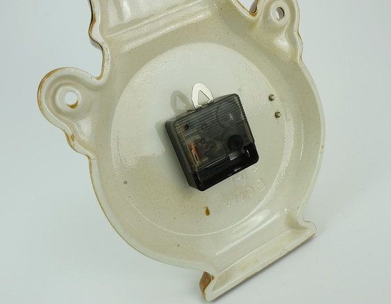 Image 1 of OROLOGIO DA PARETE in ceramica orologio da cucina europa quarzo dipinto a mano ceramica herbolzheimer anni '60-'70