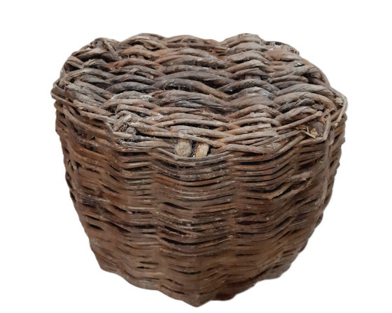 Image 1 of Antique primitive wicker basket