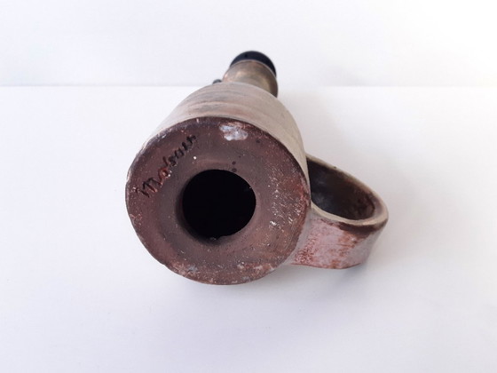 Image 1 of Mobach vintage ceramic lamp base, earth tones mcm lamp base