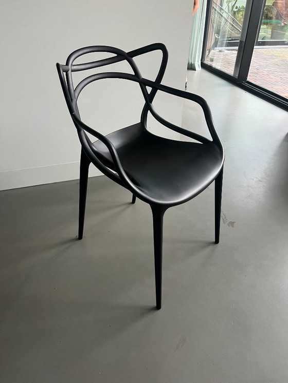 Image 1 of 2X Kartell Masters Stoel - Zwart