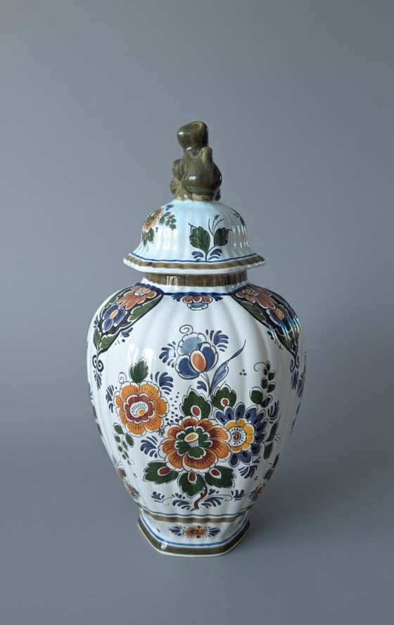 Image 1 of Set di 3 vasi Delftware – Polychroom Holland – Fatti a mano